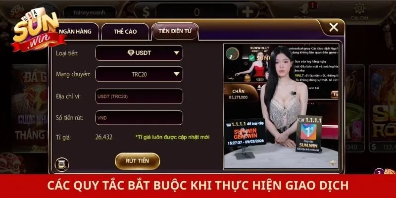 Các quy tắc bắt buộc khi thực hiện giao dịch
