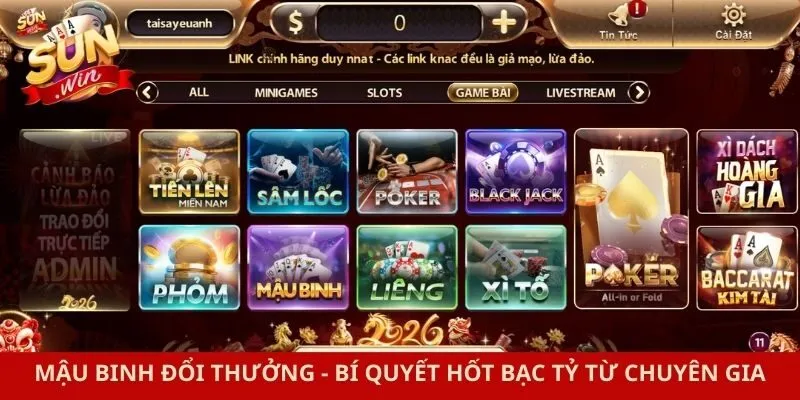 Mậu Binh Đổi Thưởng - Bí Quyết Hốt Bạc Tỷ Từ Chuyên Gia