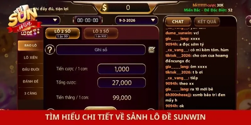 Tìm hiểu chi tiết về sảnh lô đề Sunwin